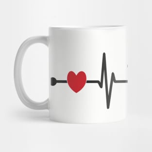 A Yorkie Heartbeat Mug